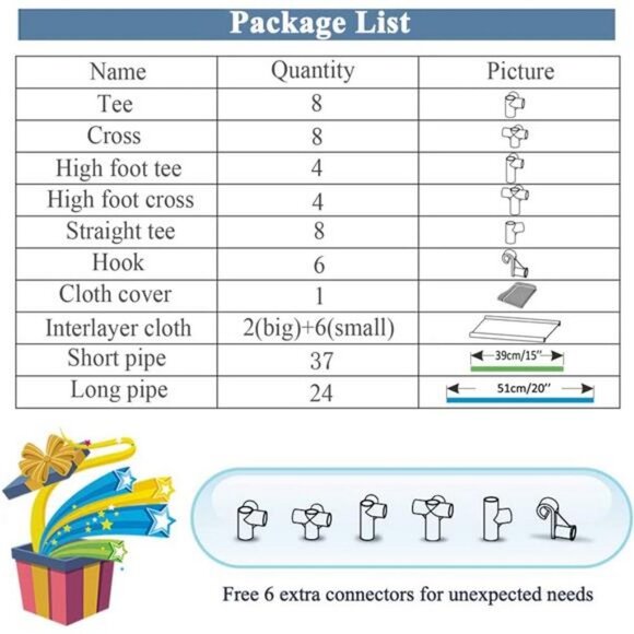 Portable Wardrobe Closet with Oxford Cloth Cover, 51" L x 18" D x 63" H, Grey B - Picture 5 of 7